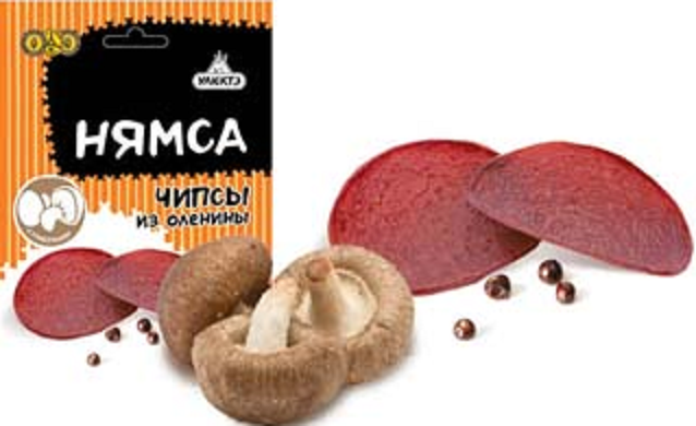 «Нямса» чипсы из оленины с грибочками. Норильск - изображение 1