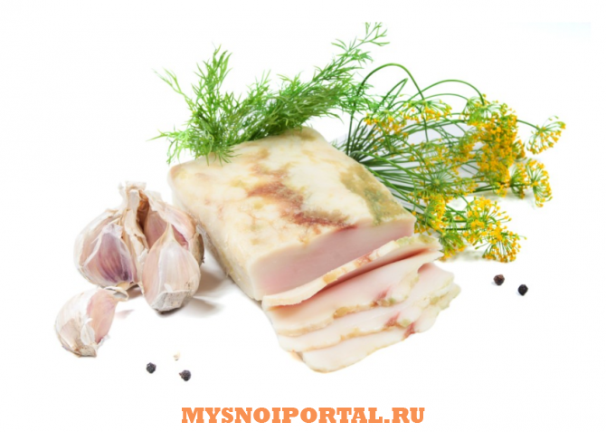Предлагаем: Сало домашнее с чесноком охлажденное Туймазы - изображение 1