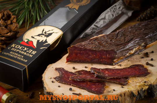 Косуля С Перчиком Сырокопченая В Подарочной Упаковке Самара - изображение 1