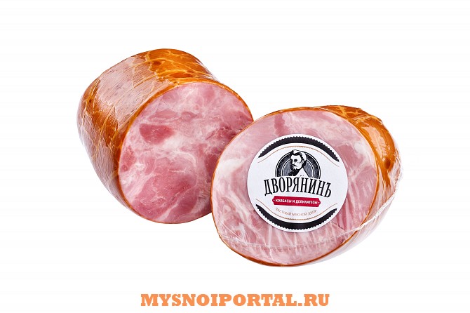 Ветчина Итальянская из окорока в синюге в/у (ср.вес 300 гр) Гост Великий Новгород - изображение 1