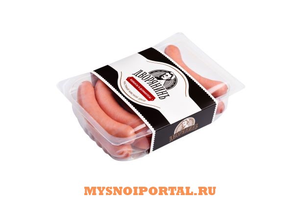 Сосиски Молочные в череве в газ.ср.(ср.вес 500 гр) Гост Великий Новгород - изображение 1