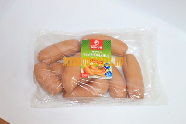 Сардельки «обыкновенные» 1с в газ.упак. (1 кг) Великий Новгород - изображение 1