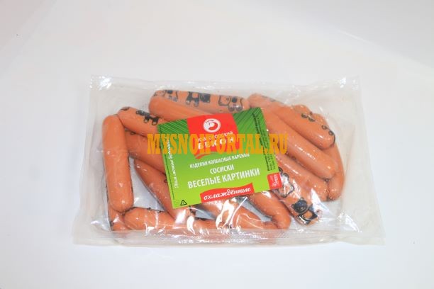 Сосиски «веселые картинки» в газ. среде (ср.вес 1 кг) Великий Новгород - изображение 1