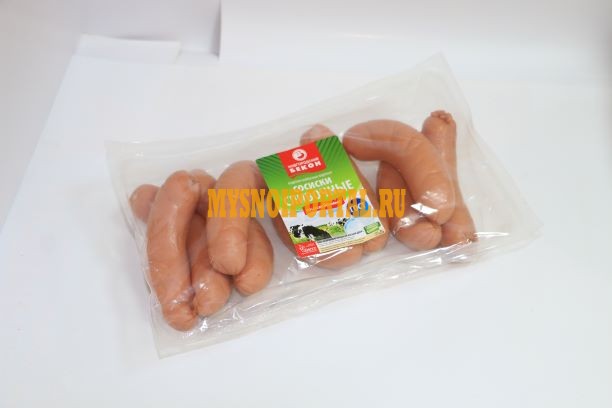 Сосиски «сливочные» н/о в газ.ср. ( ср.вес 1 кг.) Великий Новгород - изображение 1