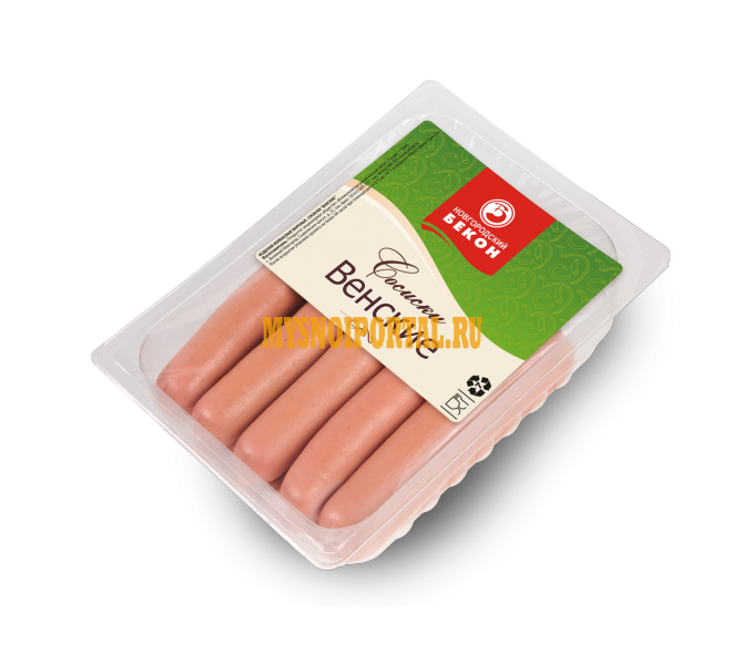 Сосиски «венские» 520 гр. в н/о в газ. ср Великий Новгород - изображение 1