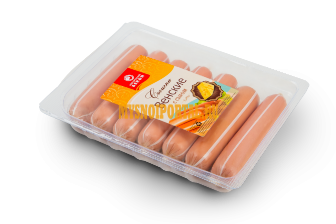 Сосиски «венские с сыром» 350 гр. в газ.ср Великий Новгород - изображение 1