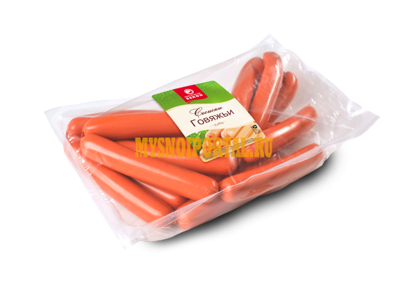 Сосиски «говяжьи» в газ. 500 гр Великий Новгород - изображение 1