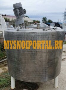 Емкость нержавеющая Опб-1000, объем — 1 куб.м., рубашка, термос, мешалка Москва - изображение 1