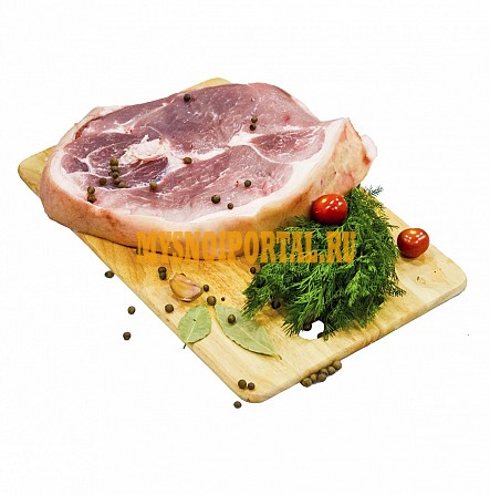 Шейка свиная с костью в шкуре охлаждённая, вакуум Березовский - изображение 1