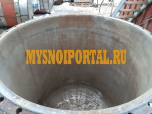 Емкость нержавеющая, объем — 1, 6 куб. м., вертикальная, рубашка (нижняя часть от реактора) Москва - изображение 1