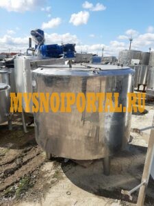 Емкость нержавеющая, объем — 1 куб. м., ОПБ — 1000, рубашка, мешалка эл. нагрев инв 764 Москва - изображение 1