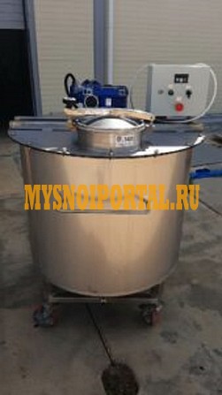 Новая нержавеющая емкость, объем — 0, 6 куб.м., с мешалкой рамного типа Москва - изображение 1