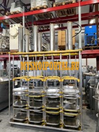 Пресс для сыра вертикальный, 24 формы, пневматический прижим Москва - изображение 1