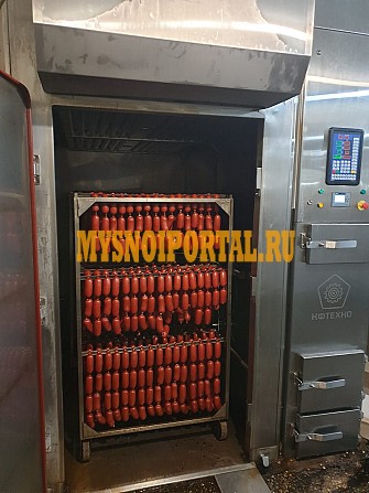 Корпусная термокамера коптильно-варочная разогрев газовый КФТЕХНО (Россия) Малоярославец - изображение 1