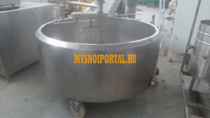 Ванна сырная (сыродельная ванна), объем 1 куб.м., рубашка, термоизоляция, мешалка Москва - изображение 1