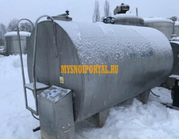 Танк-охладитель, объем 6, 5 куб.м., горизонтальный, с мешалкой Москва - изображение 1