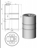 15000 литров пластиковая вертикальная емкость доставка из г.Мытищи