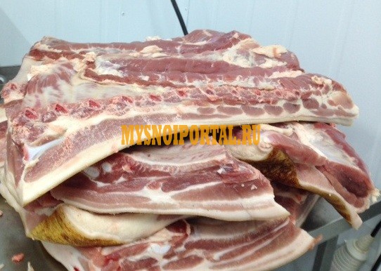 Продаю Грудинка свиная н/к, зам, категория - I (беконная) в Курске Курск - изображение 1
