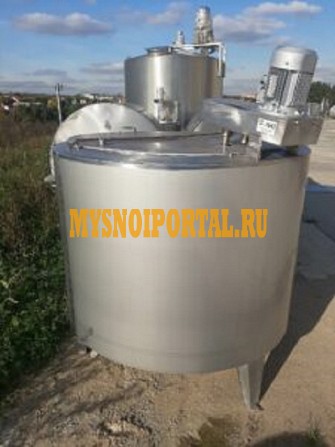 Емкость нержавеющая, объем — 1 куб. м., ВДП-1000 (заквасочник), рубашка, термос, лопастная мешалка Москва - изображение 1