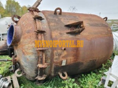Реактор эмалированный, объем — 6 куб.м., рубашка, мешалка (без м/р), инв 8816 Москва - изображение 1