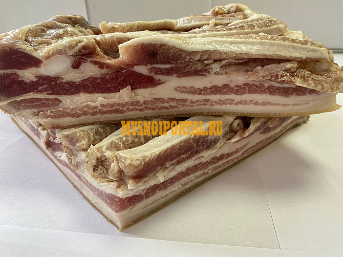 Продаю Деликатесы Грудинка слабо-соленая, РФ, от 20 кг, в Москве Москва - изображение 1