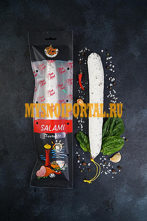 Салями Тартюффо Salame Tartuffo свиная сыровяленая колбаса с трюфелями оптом Ростов-на-Дону - изображение 1