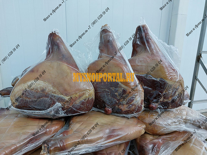Прошутто крудо Prosciutto crudo сыровяленый окорок на кости оптом Ростов-на-Дону - изображение 1