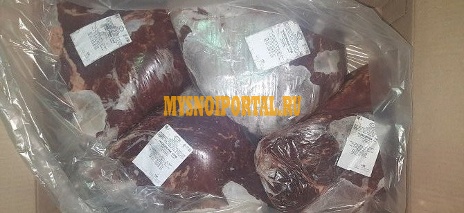 Тазобедренный отруб говядины бескостный без голяшки заморож 7% Омск - изображение 1