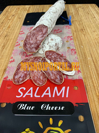Салями Блю Чиз Salame Blue Cheese свиная сыровяленая колбаса натуральным сыром с голубой плесенью Ростов-на-Дону - изображение 1