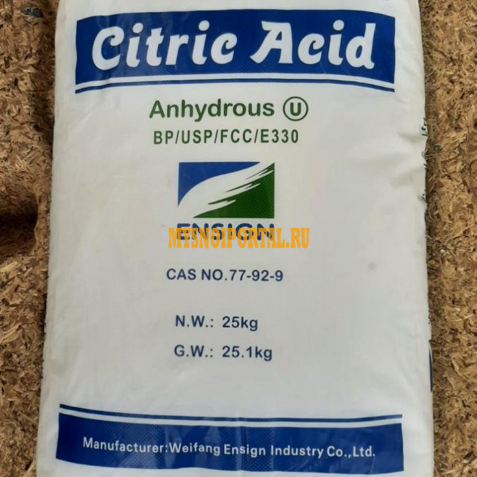 Лимонная кислота промышленная оптом ​фасовка 25 кг, 50 кг Москва - изображение 1
