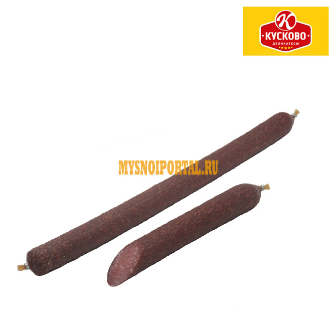 Салями Московская метровая сырокопченая ТМ Кусково деликатесы опт Москва - изображение 1