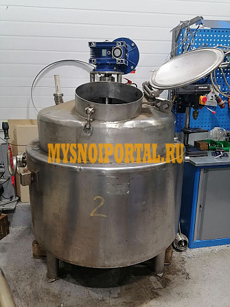 Б/У Нержавеющий пищевой котел 600л Санкт-Петербург - изображение 1