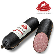 Сервелат ГОСТ варено-копченый черный текстиль Белорусские рецепты доставка из г.Москва