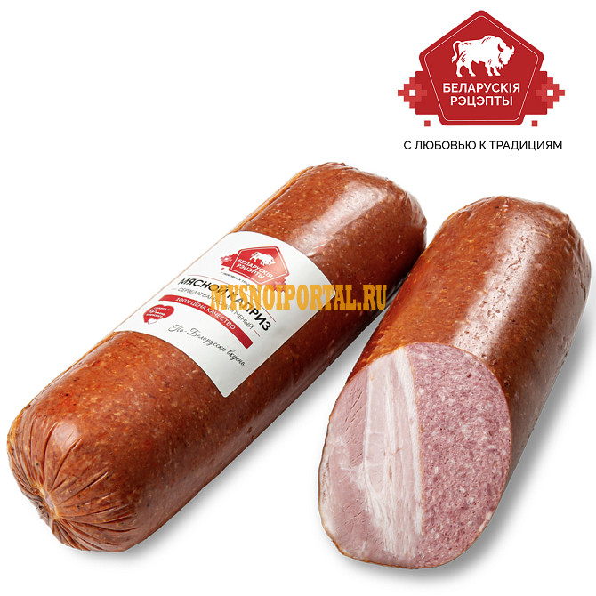 Сервелат Мясной Каприз варено-копченый Белорусские рецепты Москва - изображение 1