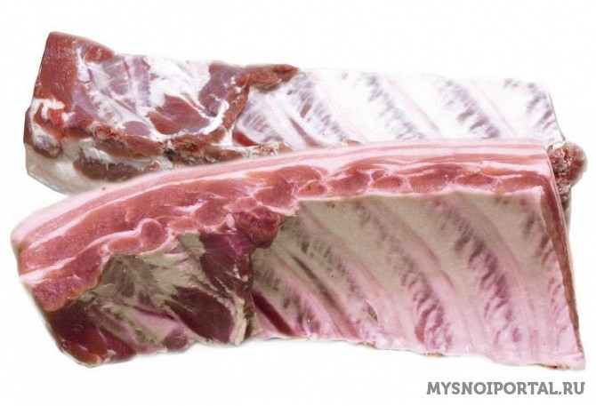 Предлагаем Отруб Грудинно-рёберный НА Кости (грудинка) Белореченский - изображение 1