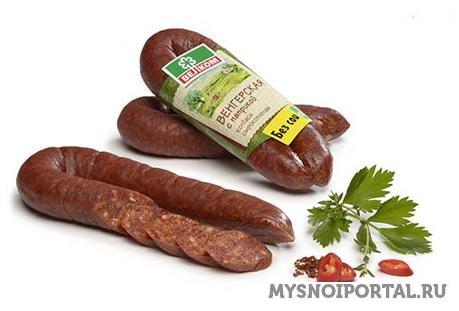 Предлагаем колбаса сырокопченая Венгерская с паприкой Истра - изображение 1
