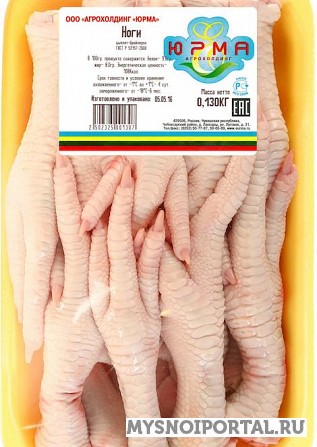 Продаю Лапы/Ноги куриные Охл/Зам, Юрма от 100 кг в Чебоксарах Чебоксары - изображение 1