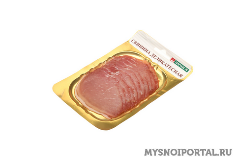 Свинина деликатесная с/к 80 г нарезка Санкт-Петербург - изображение 1