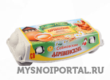 Яйца "Сеймовские Деревенские", контейнер Эффект С0 - 10 шт. Володарск - изображение 1