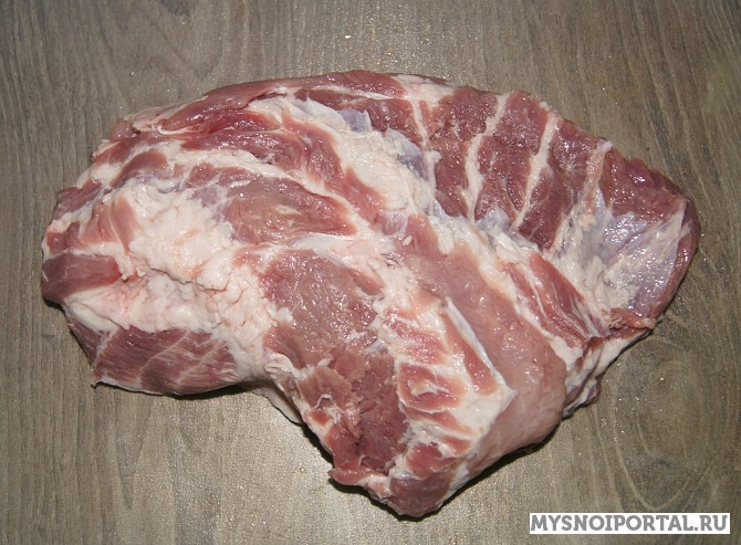 Шейная часть свинины б/к, замороженная(ое), в Новосибирске Новосибирск - изображение 1