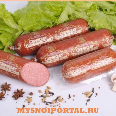 Предлагаем Колбаса варено-копченая "Сервелат Олимпийский" Ставрополь - изображение 1