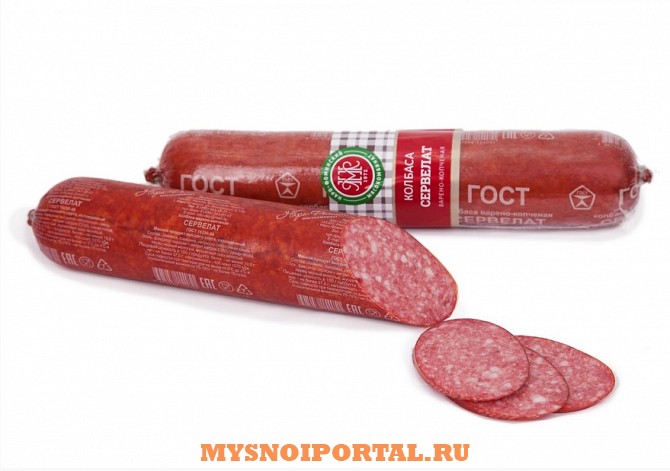 Предлагаем Колбаса СЕРВЕЛАТ варено-копченая Наро-Фоминск - изображение 1