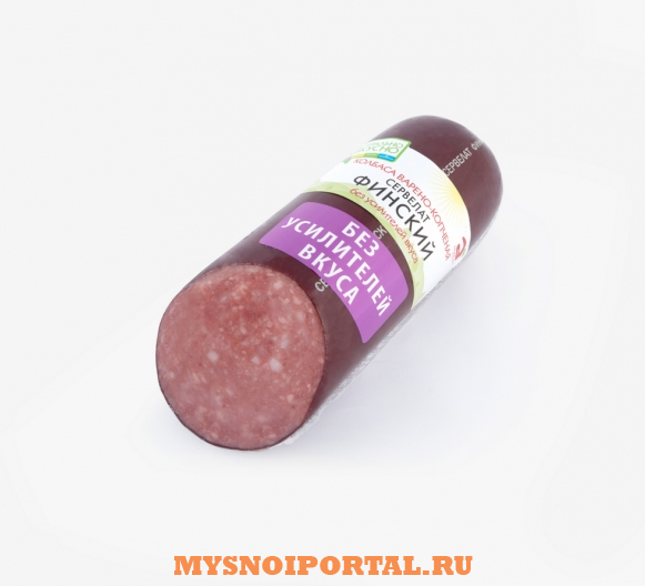 Предлагаем: Сервелат Финский в/к фибр. в/у Бородино - изображение 1