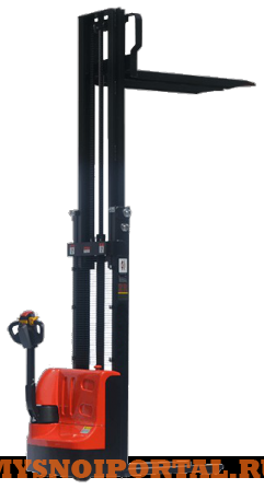 SDR1016, Самоходный электрический штабелер, нагрузка 1000 кг., высота подъема 1600 мм, АКБ 100 Ah Москва - изображение 1