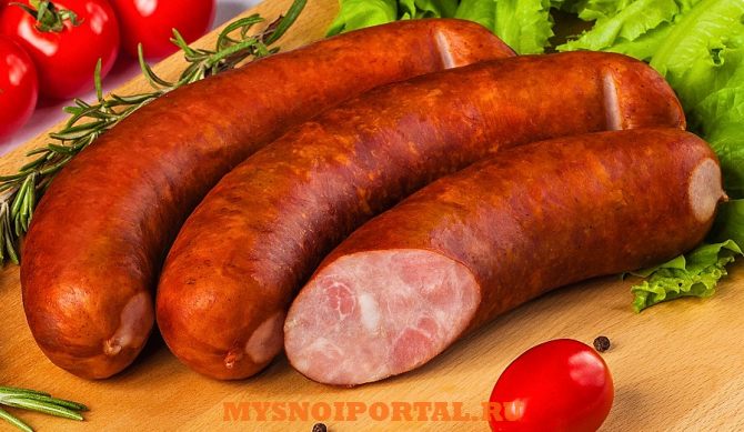 Предлагаем: Колбаса полукопчёная "Рубленая" Елховка - изображение 1